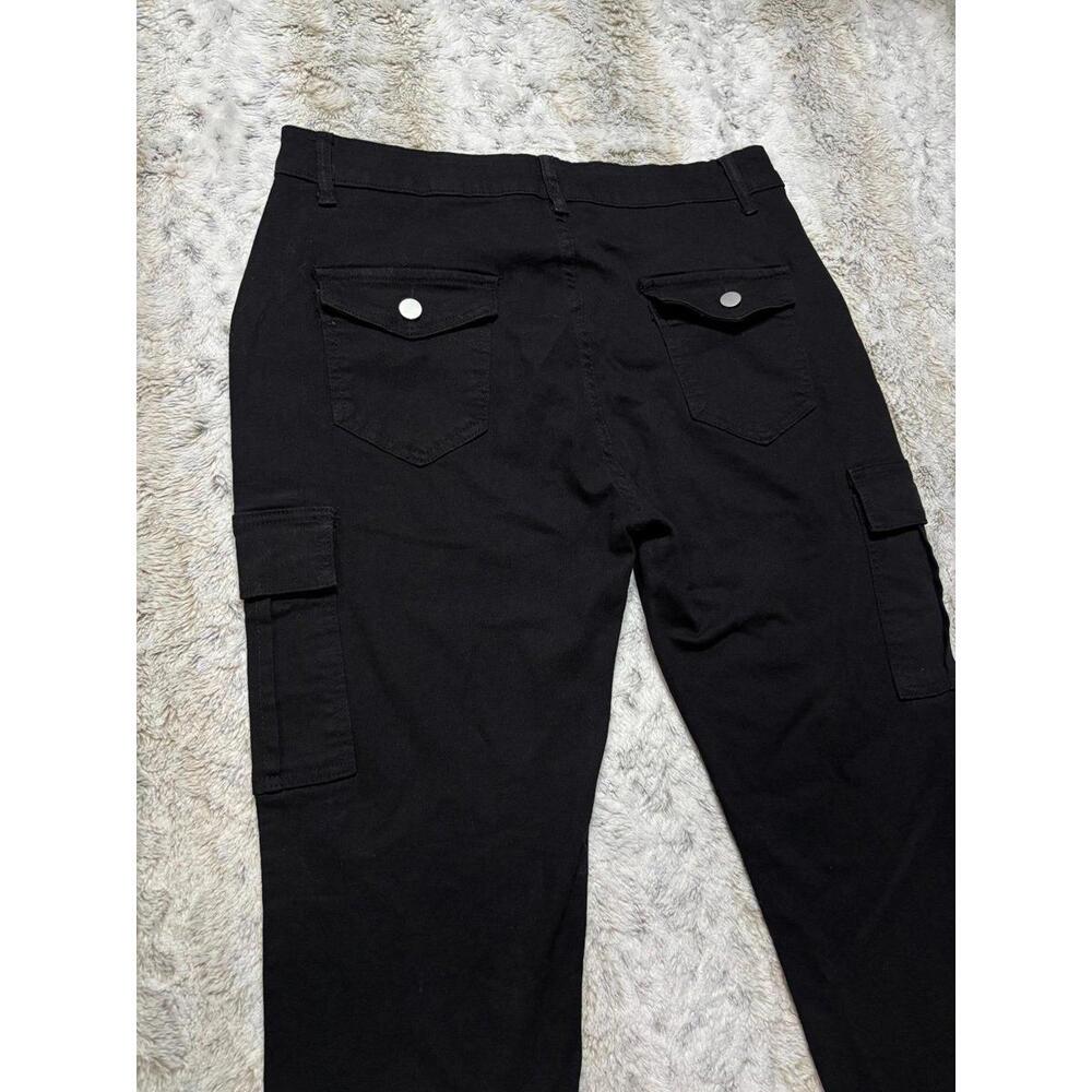 Shein black cargo pants mens large 30x28 - Picture 8 of 9